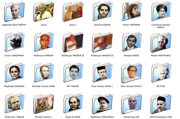 Hindustani vocalists icon folders 2