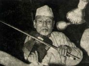 Allaudin Khan playing violin